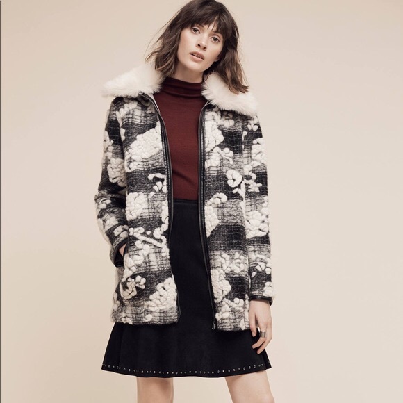 — SOLD — HEI HEI Patterned Wool Coat - Picture 7 of 8